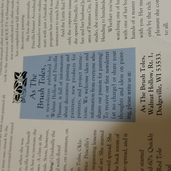 FREE With BUndle Priscilla Paints Angels Tole Painting Book 50 pgs - Picture 3 of 9